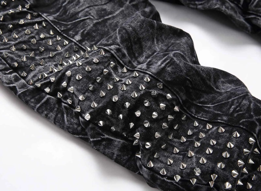 Steampunk Jeans With Rivets – dark aesthetic