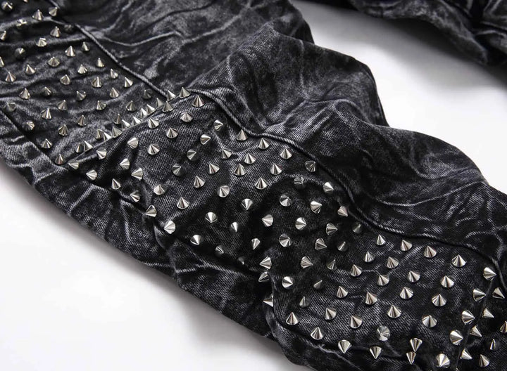 Steampunk Jeans With Rivets – dark aesthetic