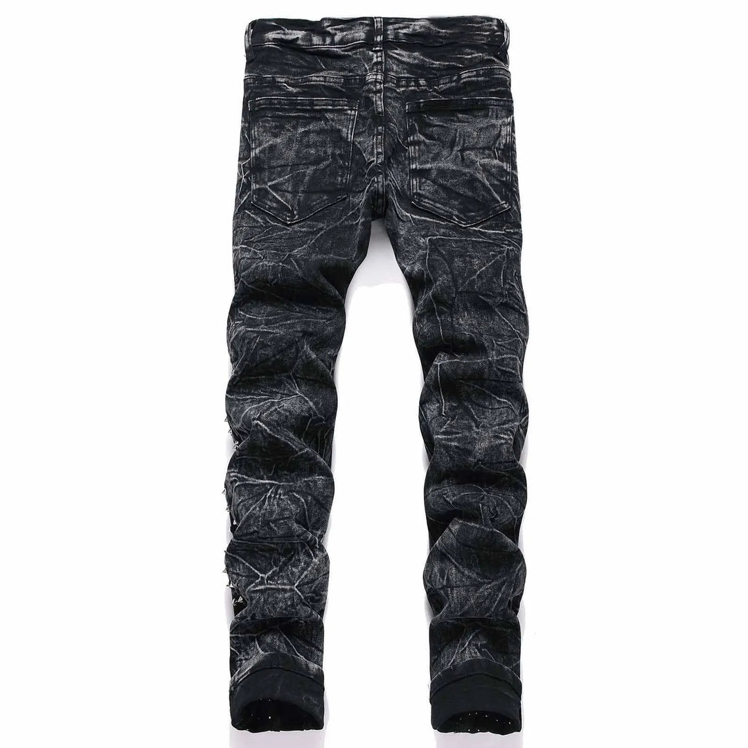 Steampunk Jeans With Rivets – rugged style