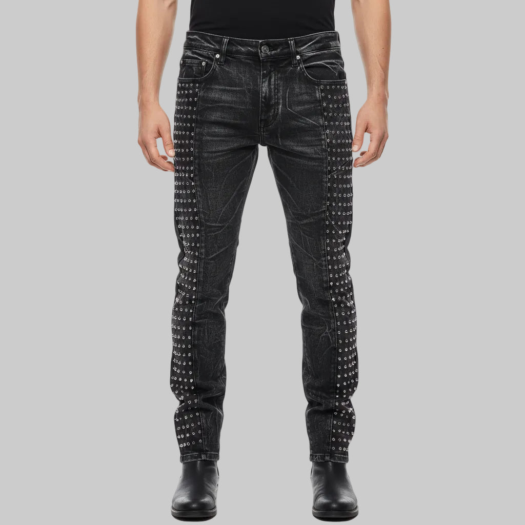 Steampunk Jeans With Rivets stylish