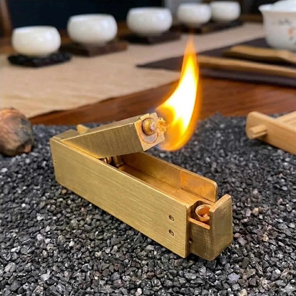 Steampunk Kerosene Lighter Gold