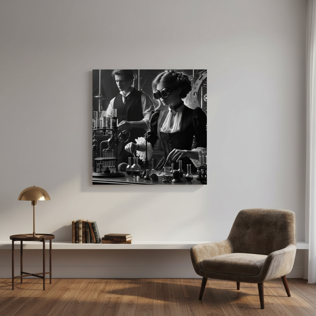 Steampunk Laboratory Wall Art Poster