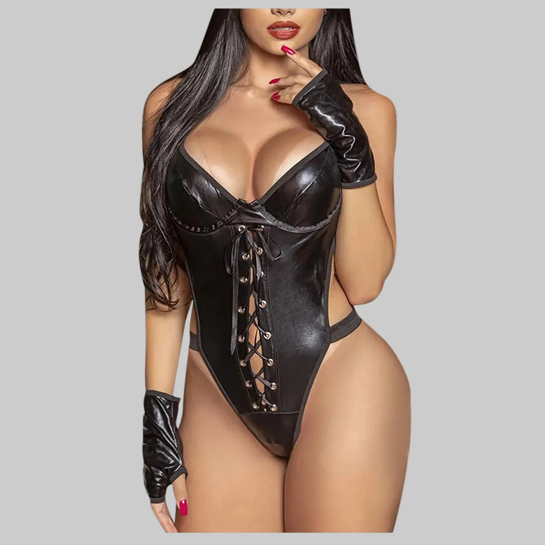 Steampunk Lace-up Bodysuit