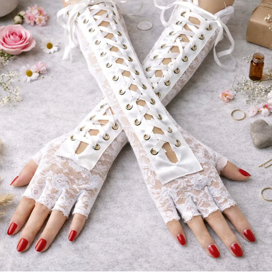 Steampunk Lace Gloves