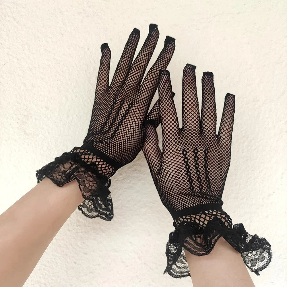 Steampunk Lace Gloves Gothic