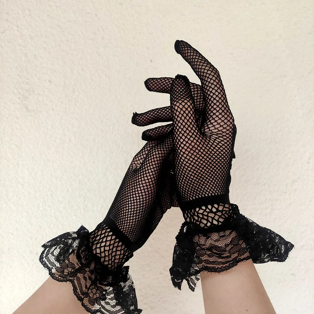 Steampunk Lace Gloves Gothic stylish