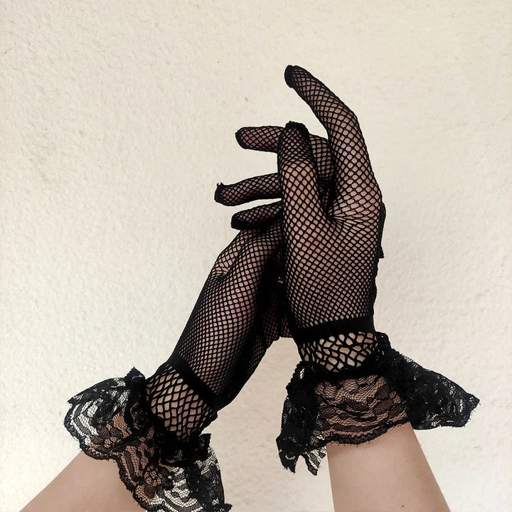 Steampunk Lace Gloves Gothic stylish