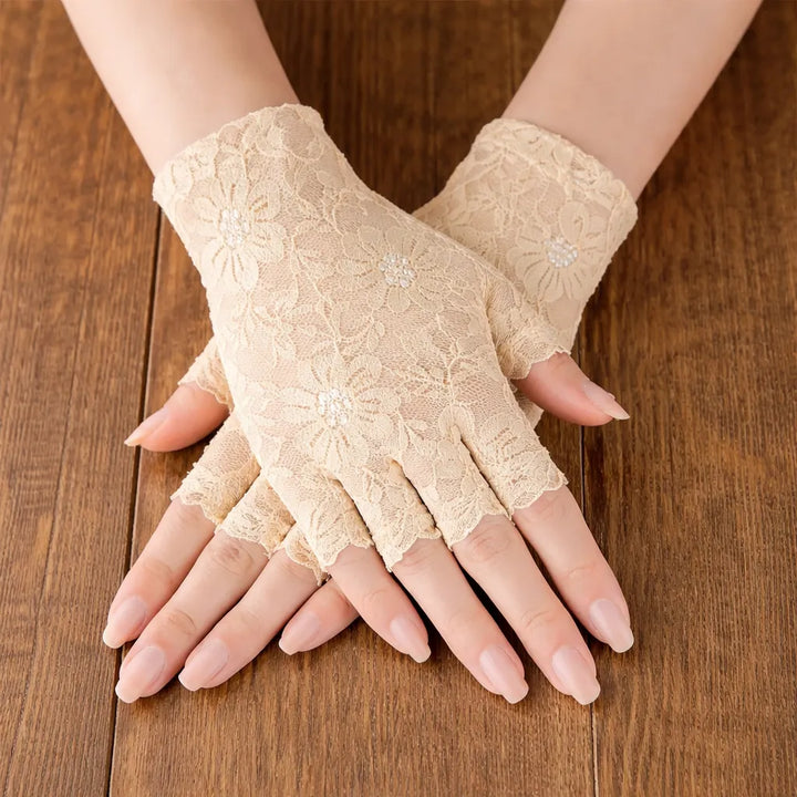 Steampunk Lace Half Gloves