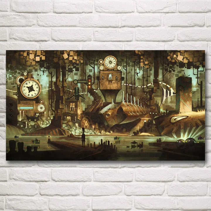 Steampunk Landscape Wall Art