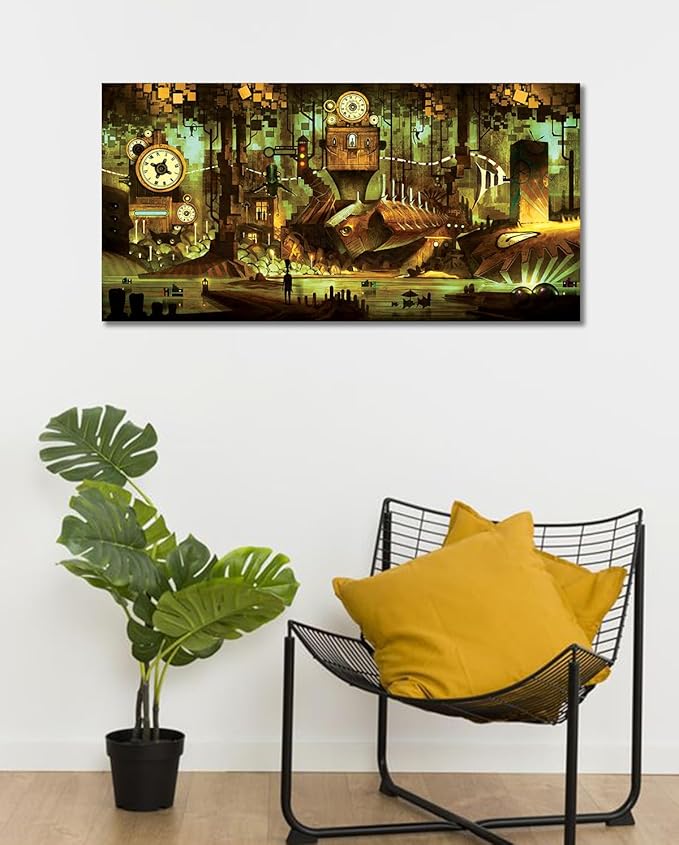 Steampunk Landscape Wall Art stylish