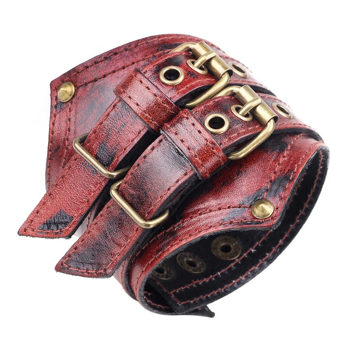Steampunk Leather Bracelet