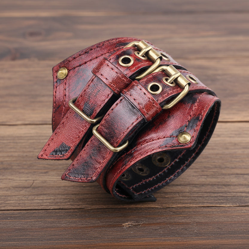 Steampunk Leather Bracelet quality