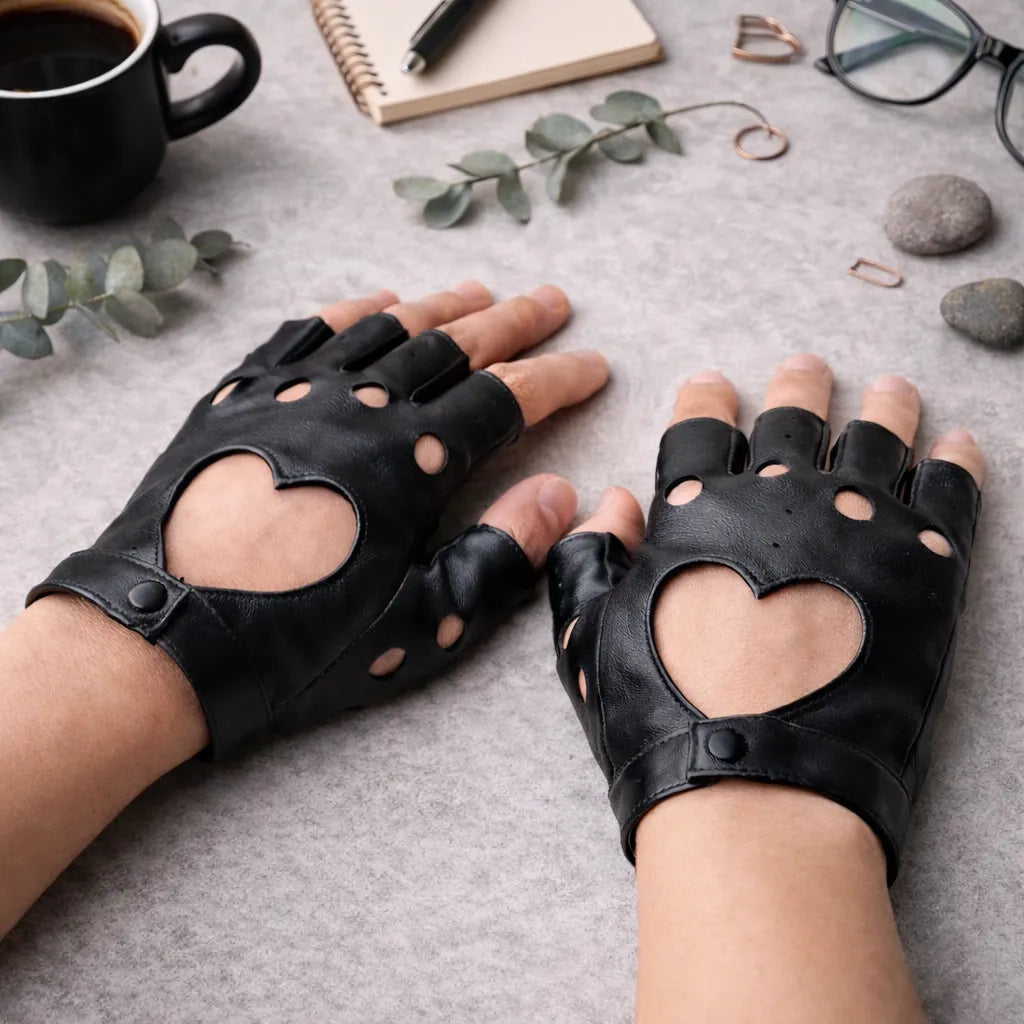 Steampunk Leather Gloves