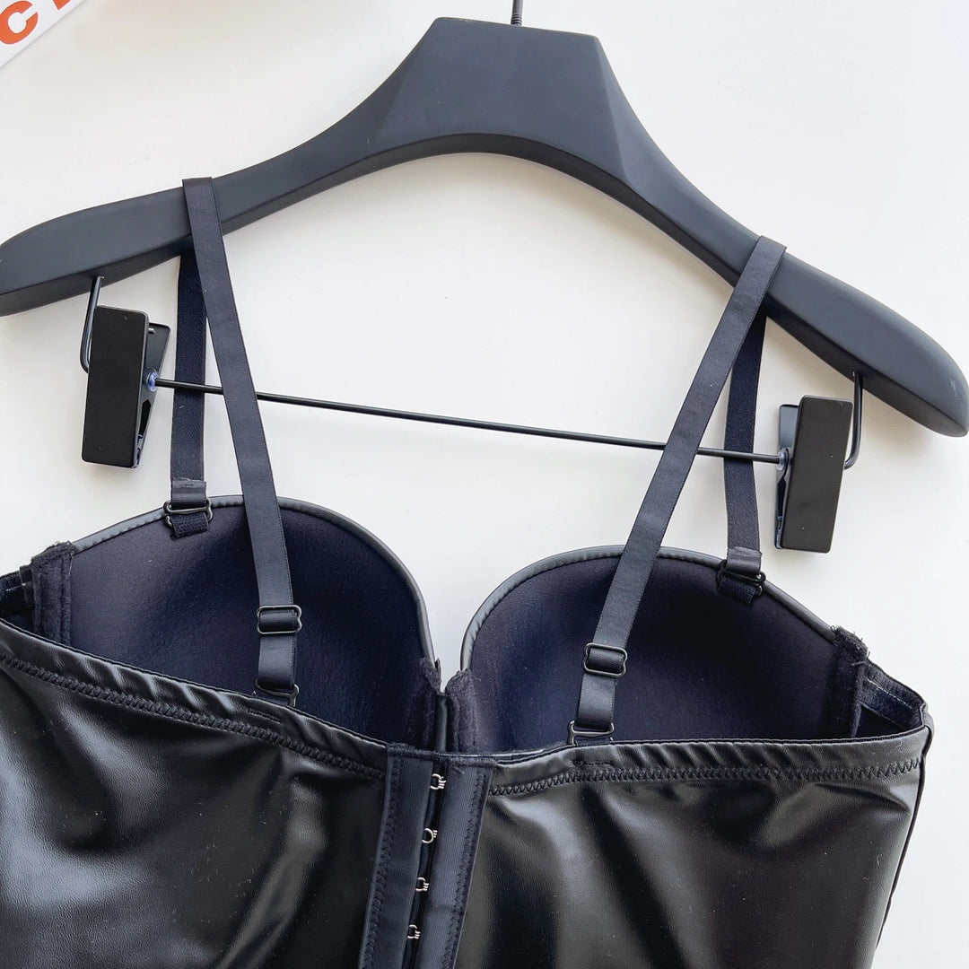 Steampunk Leather Lingerie Bustier seductive