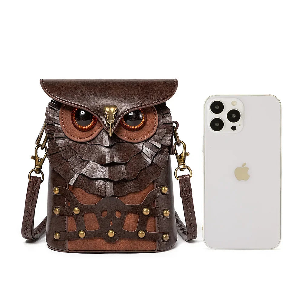 Steampunk Leather Owl Bag fashion