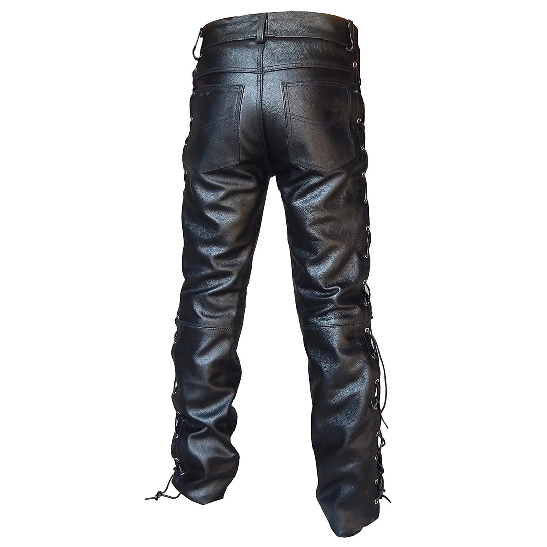 Steampunk Leather Pants with Laces Beautiful