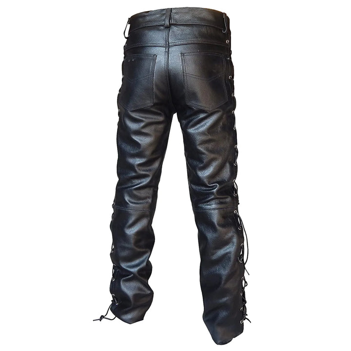 Steampunk Leather Pants with Laces Beautiful