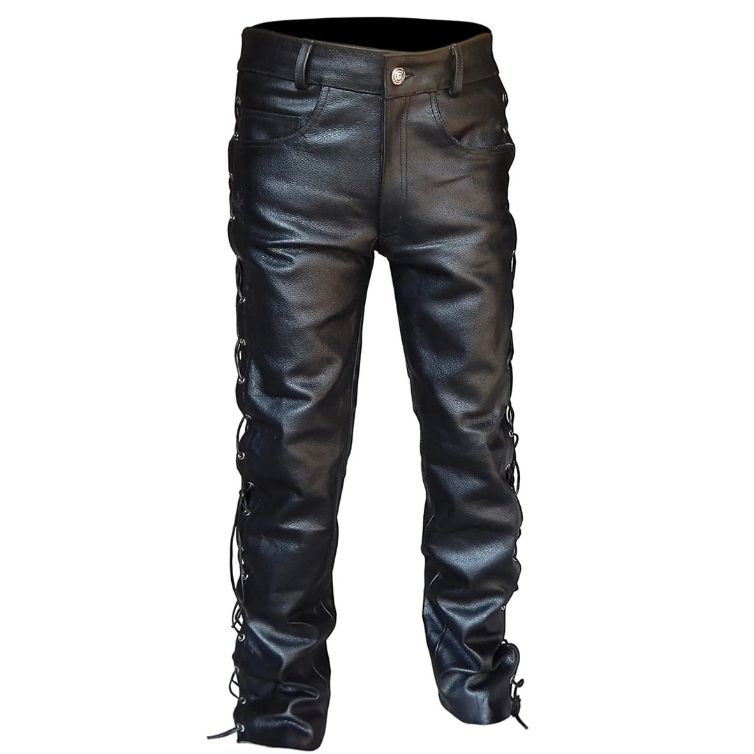 Steampunk Leather Pants with Laces Original