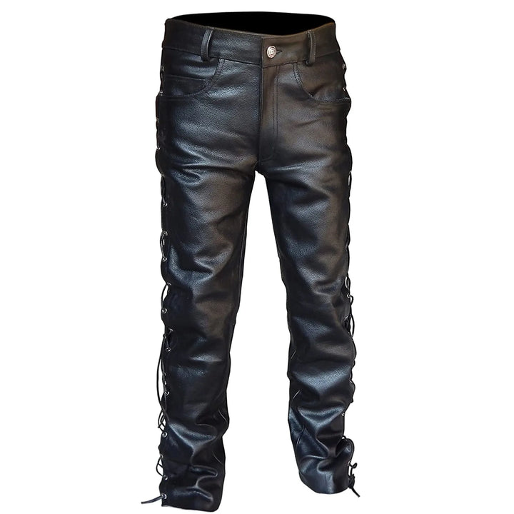Steampunk Leather Pants with Laces Original