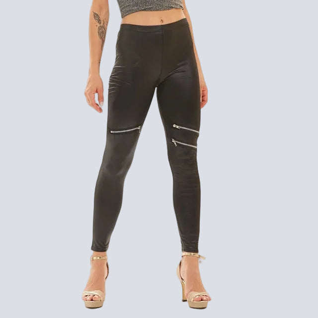 Steampunk Leggings with Zipper