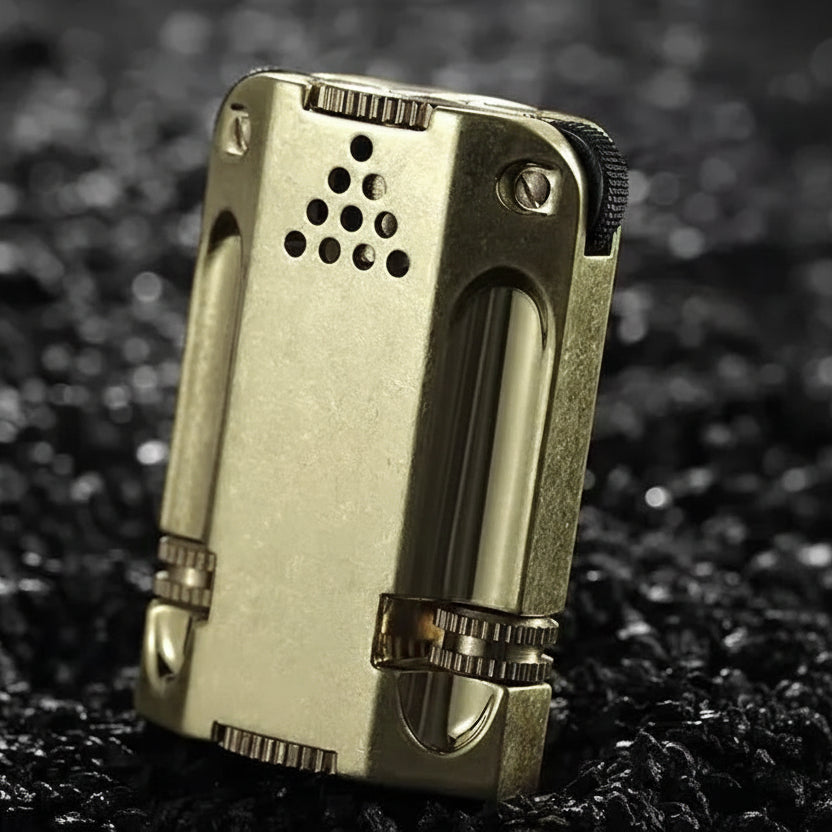 Steampunk Lighter With Dual Ignition Wheels