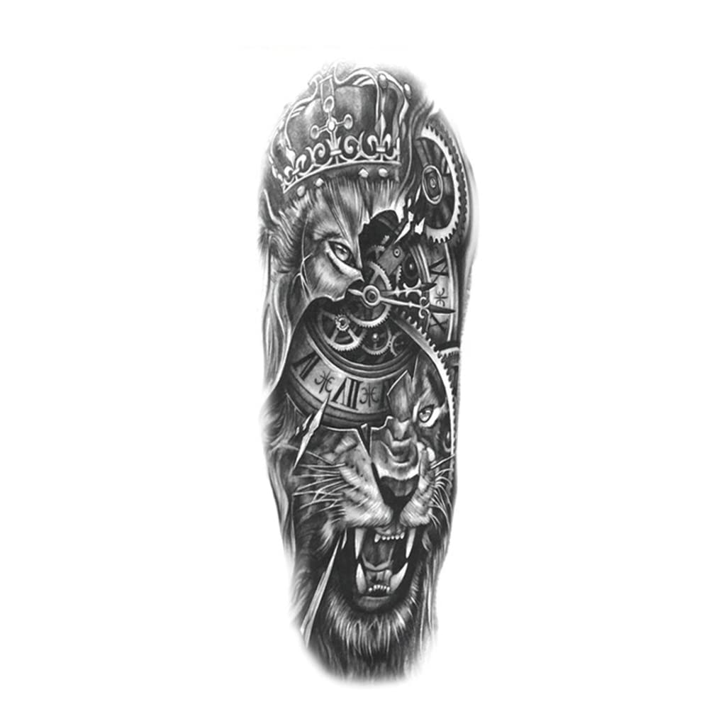 Steampunk Lion Tattoo stylish