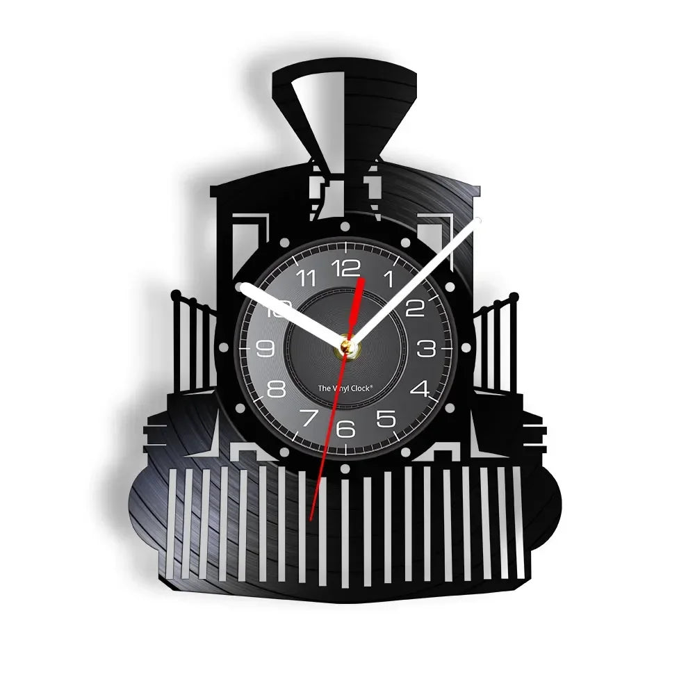 Steampunk Locomotive Clock Modern