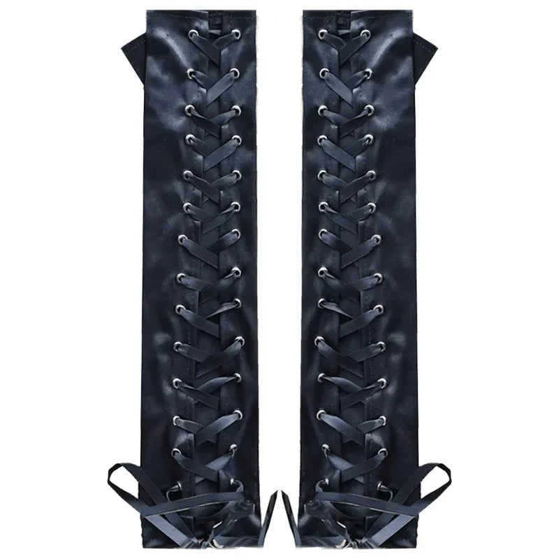 Steampunk Lolita Lace-Up Gloves Design