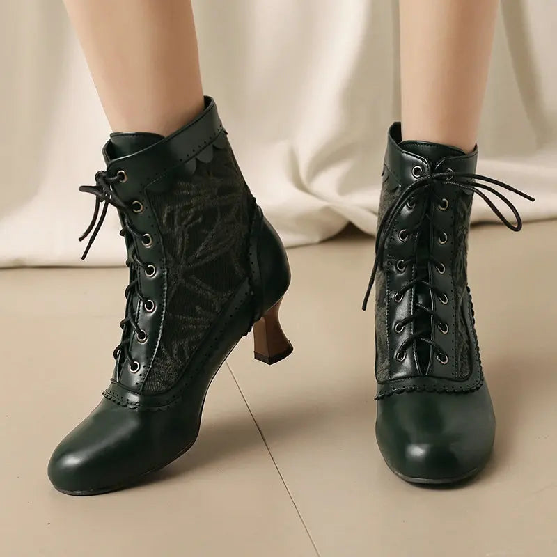 Steampunk Lolita half boots classic silhouette
