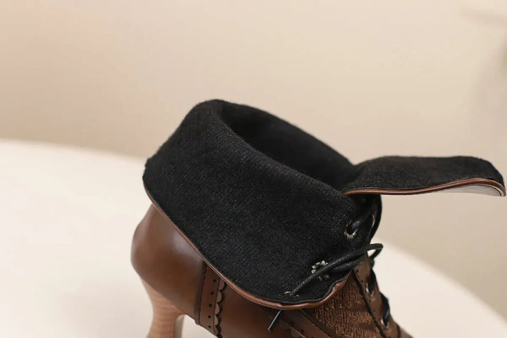 Steampunk Lolita half boots detailed craftsmanship