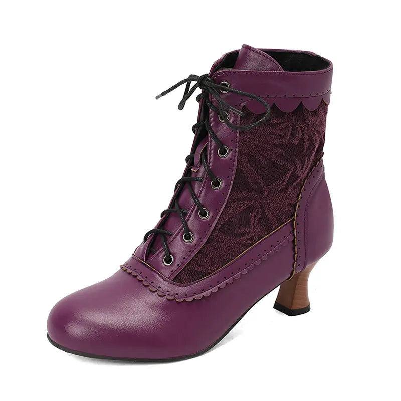 Steampunk Lolita half boots elegant design