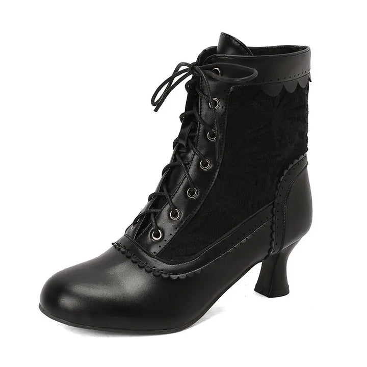 Steampunk Lolita half boots gothic influence