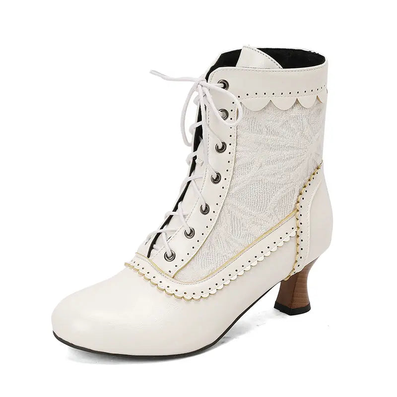 Steampunk Lolita half boots – vintage style