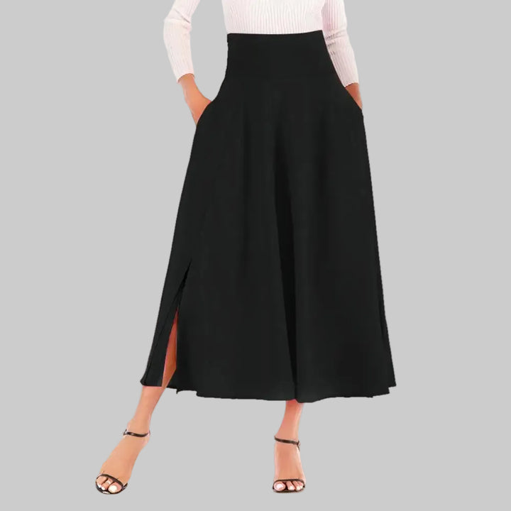 Steampunk Long Black Skirt