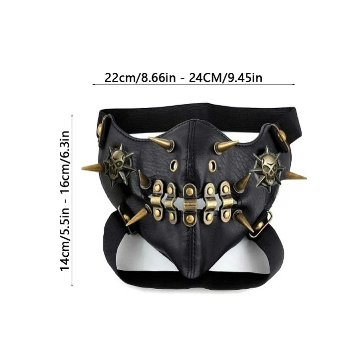 Steampunk Mask with Spikes Measurement