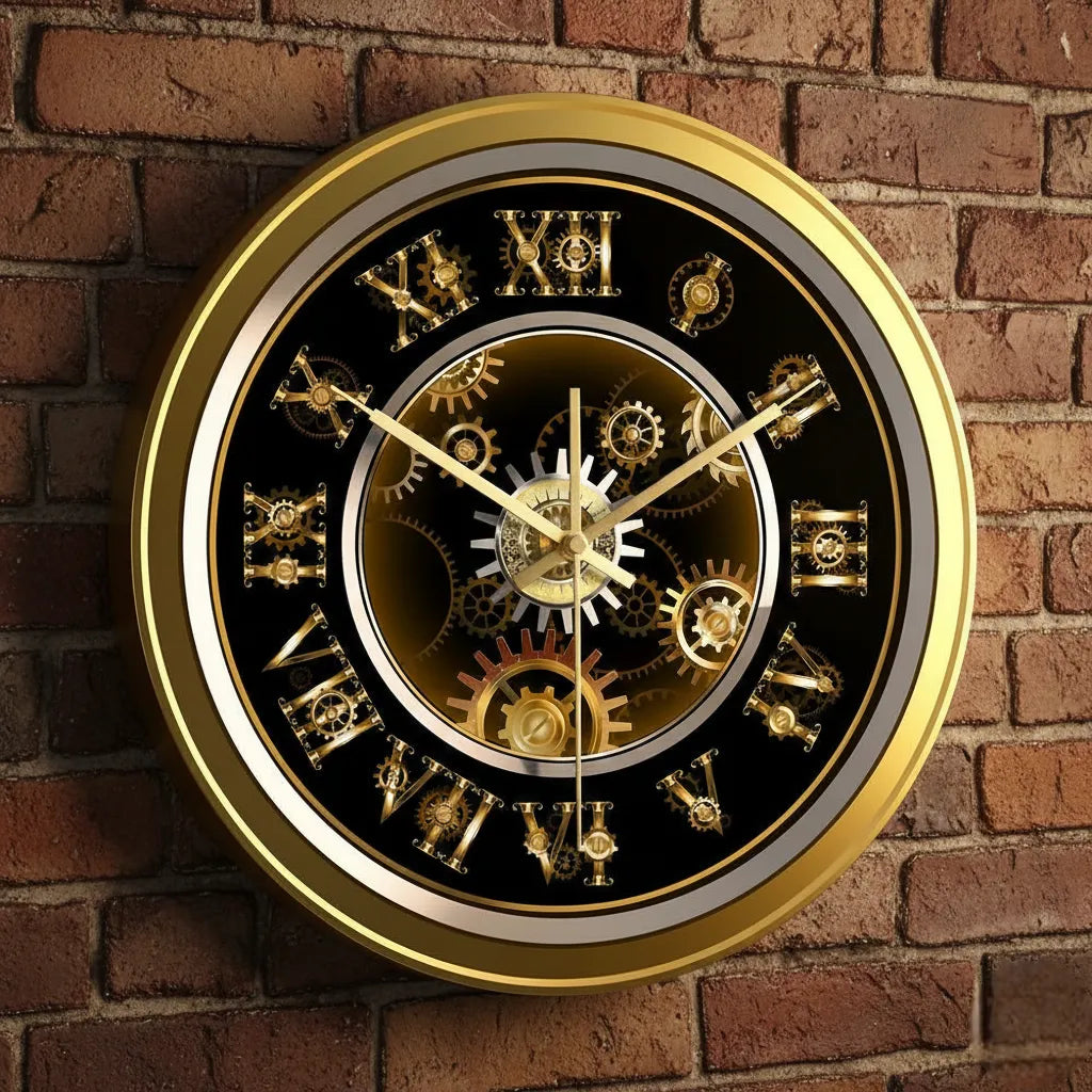 Steampunk Mechanical Clock