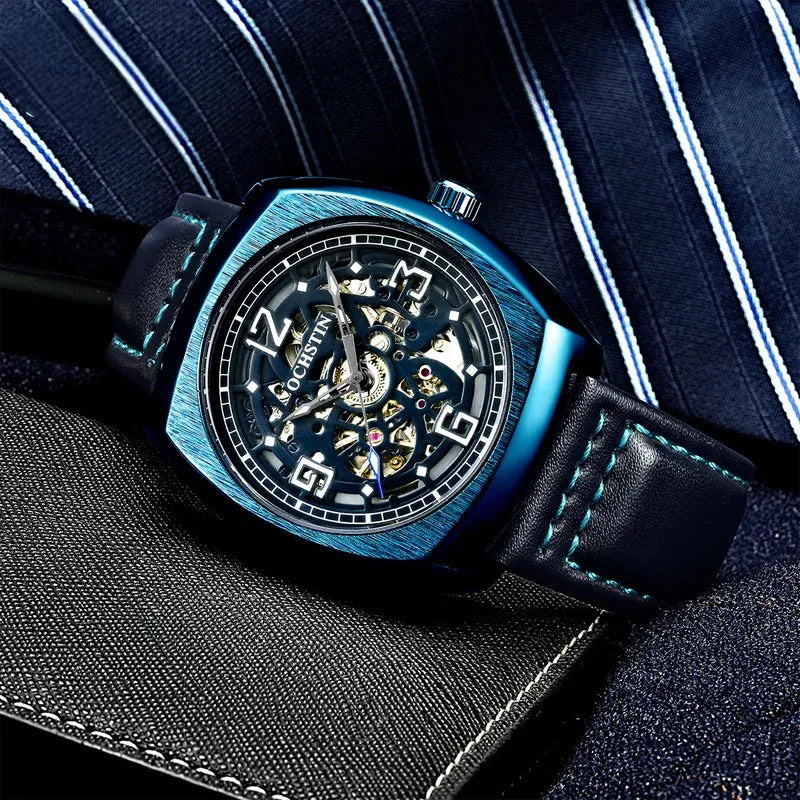 Steampunk Mechanical Leather Wristwatch