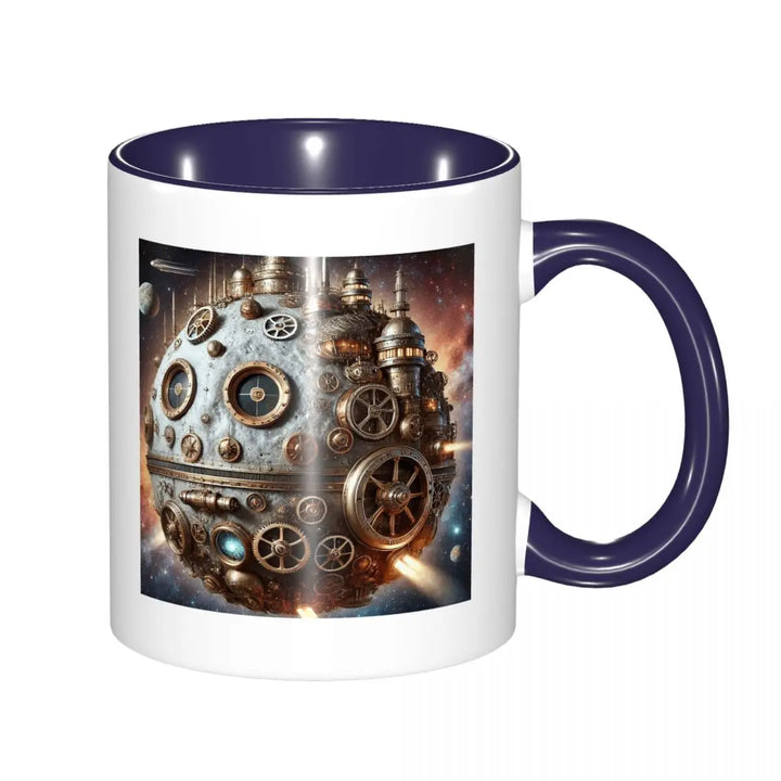 Steampunk Mechanical Moon Mug eye-catching