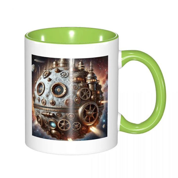 Steampunk Mechanical Moon Mug unique