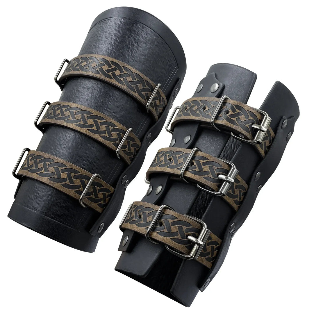 Steampunk Medieval Armor Gloves For Men black