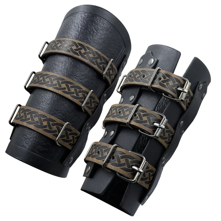 Steampunk Medieval Armor Gloves For Men black