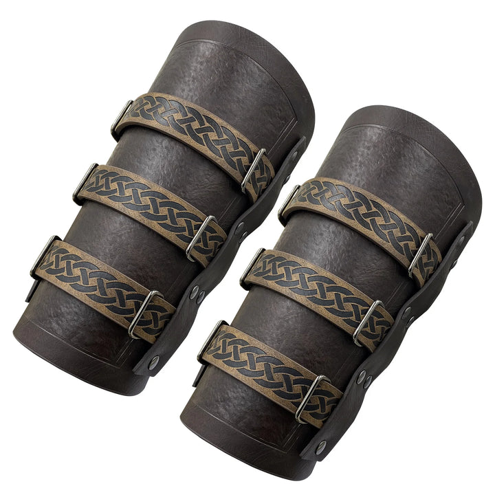 Steampunk Medieval Armor Gloves For Men brown