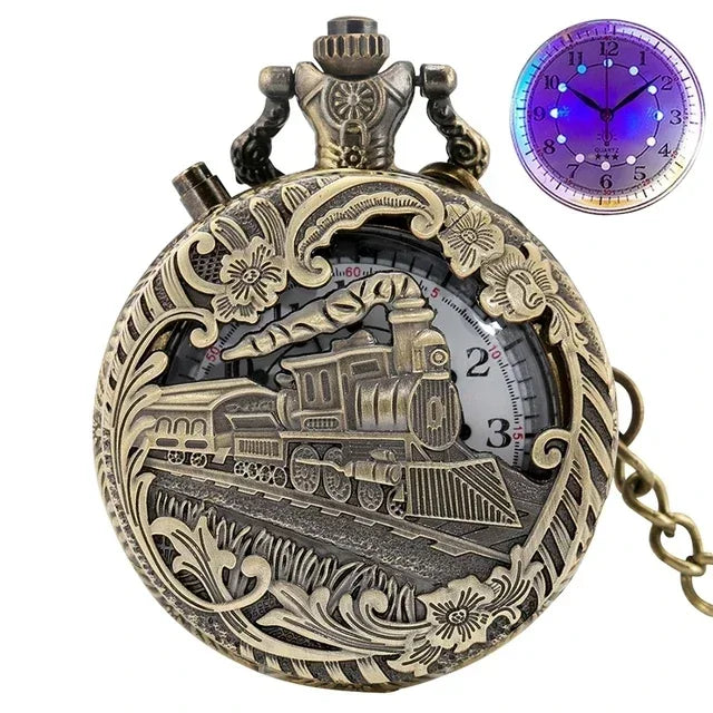 Steampunk Men's Locomotive Watch – vintage style