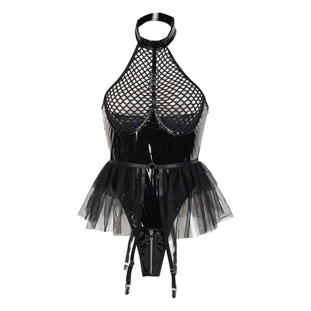Steampunk Mesh Bodysuit seductive
