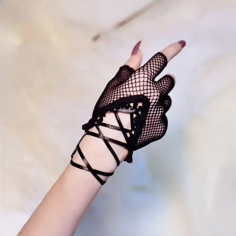 Steampunk Mesh Gloves