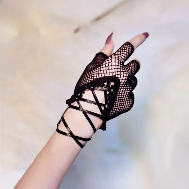 Steampunk Mesh Gloves