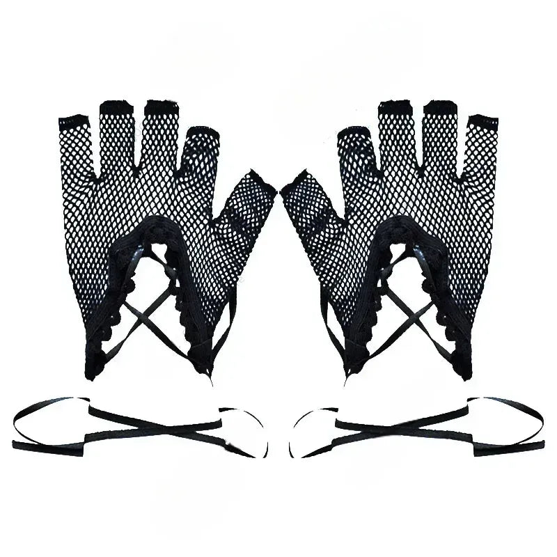 Steampunk Mesh Gloves Stylish