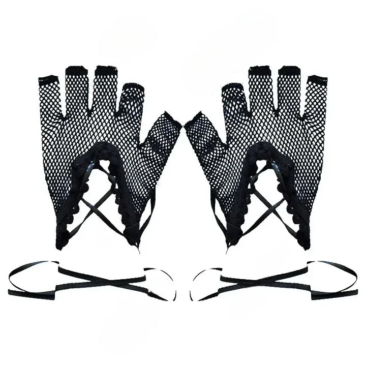 Steampunk Mesh Gloves Stylish