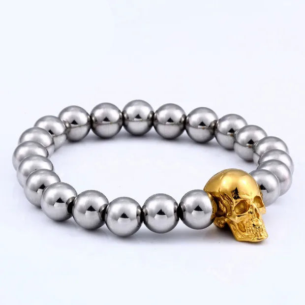 Steampunk Metal Skull Bracelet elegant