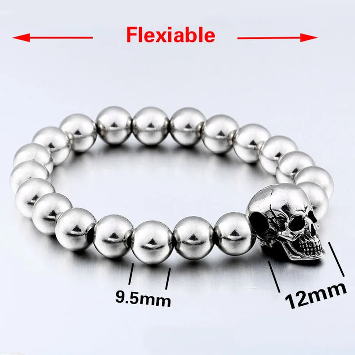 Steampunk Metal Skull Bracelet tendance